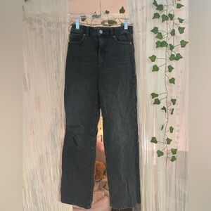 garage high waisted wide leg jeans
